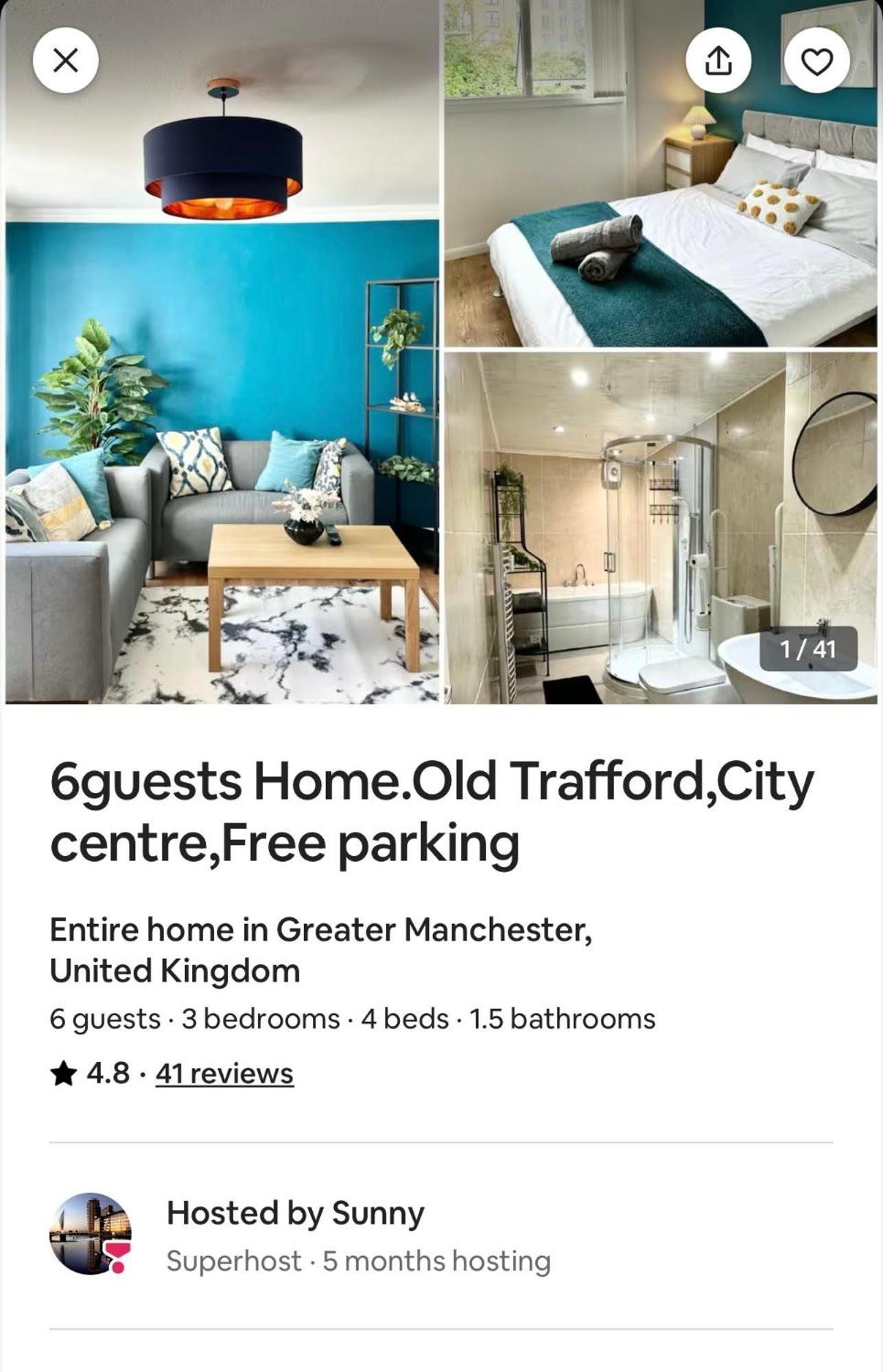 6 Guests House Old Trafford,Media City,City Centre, Free Parking マンチェスター エクステリア 写真